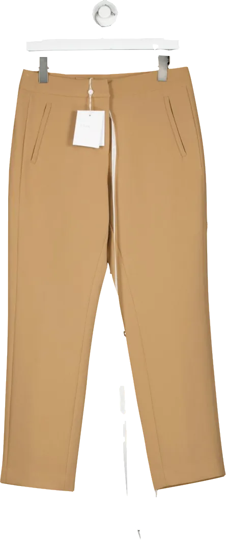 Aavelle Beige Classic Trousers In Camel UK M
