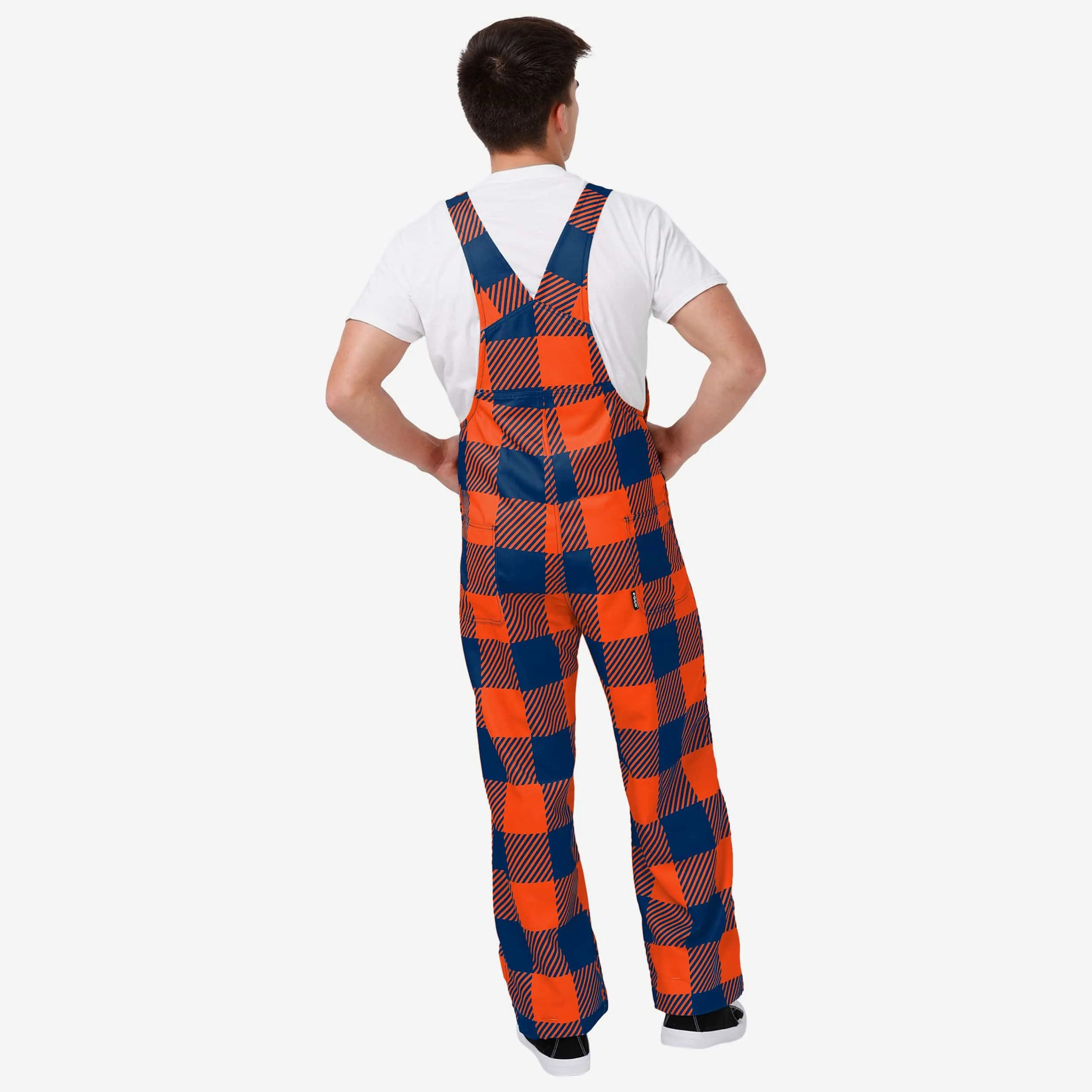 Auburn Tigers Mens Plaid Bib Overalls