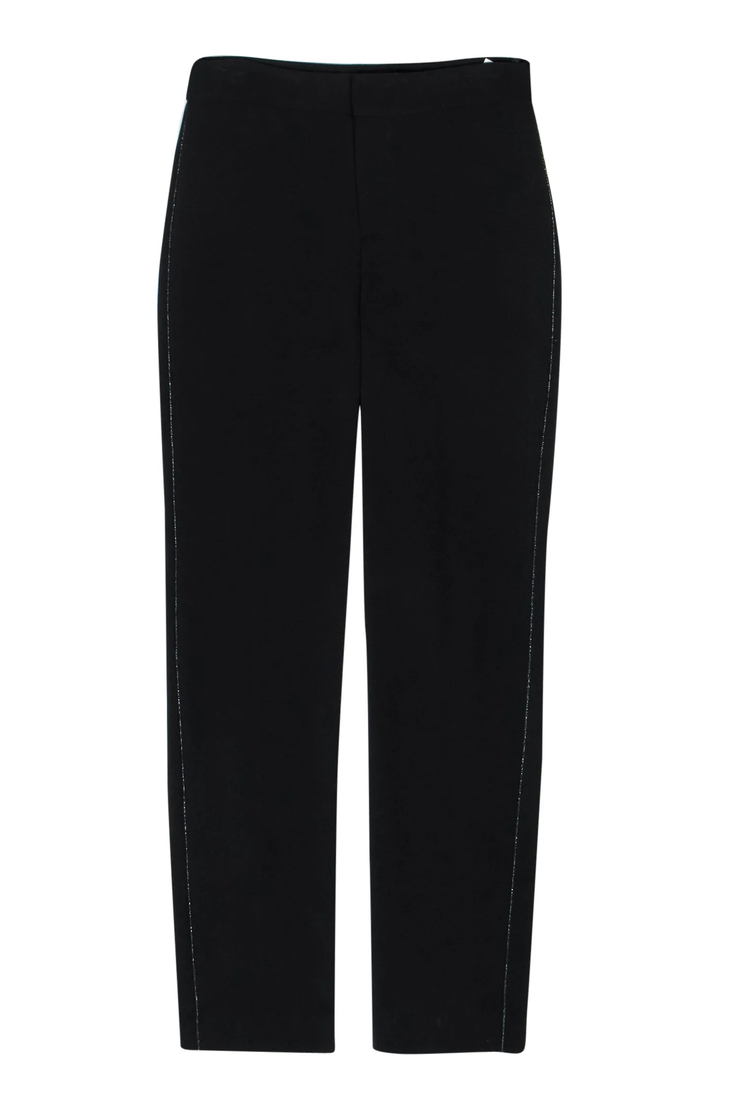 Bailey 44 - Black Metallic Piped Skinny "Travis" Slacks Sz 4