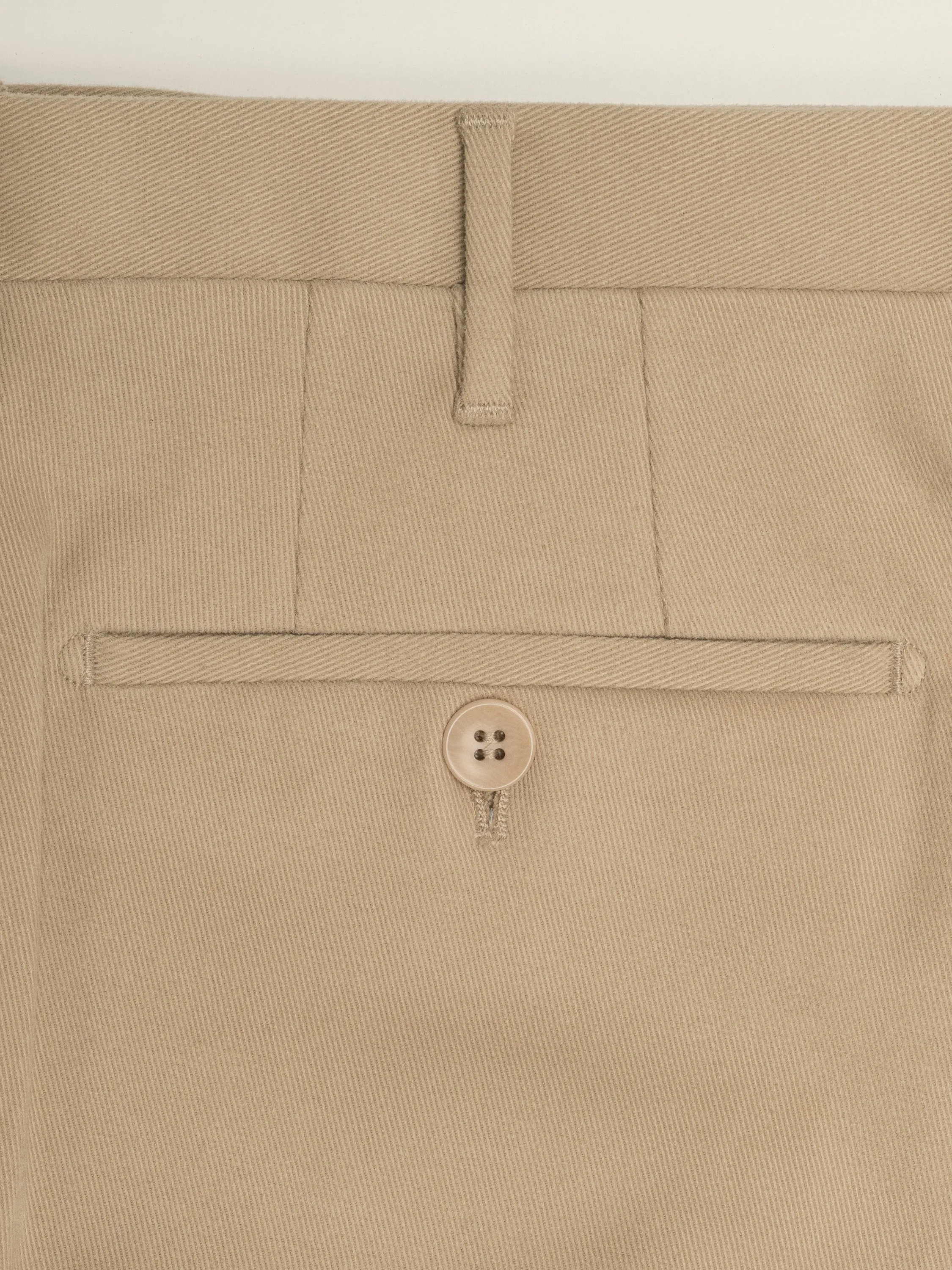 Beige cotton elastan trousers