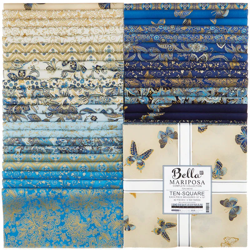 Bella Mariposa Metallic Ten Squares