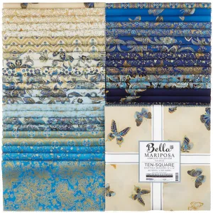 Bella Mariposa Metallic Ten Squares