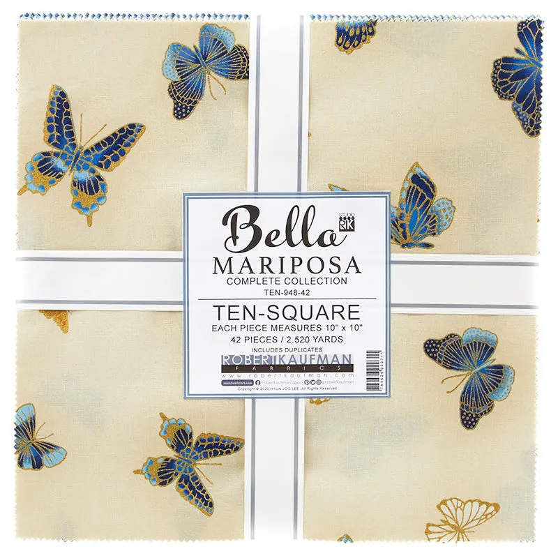 Bella Mariposa Metallic Ten Squares