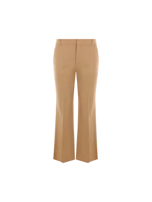 Boot-cut Wool Trousers