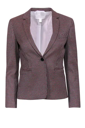 BOSS Hugo Boss - Orange & Black Textured Blazer Sz 2