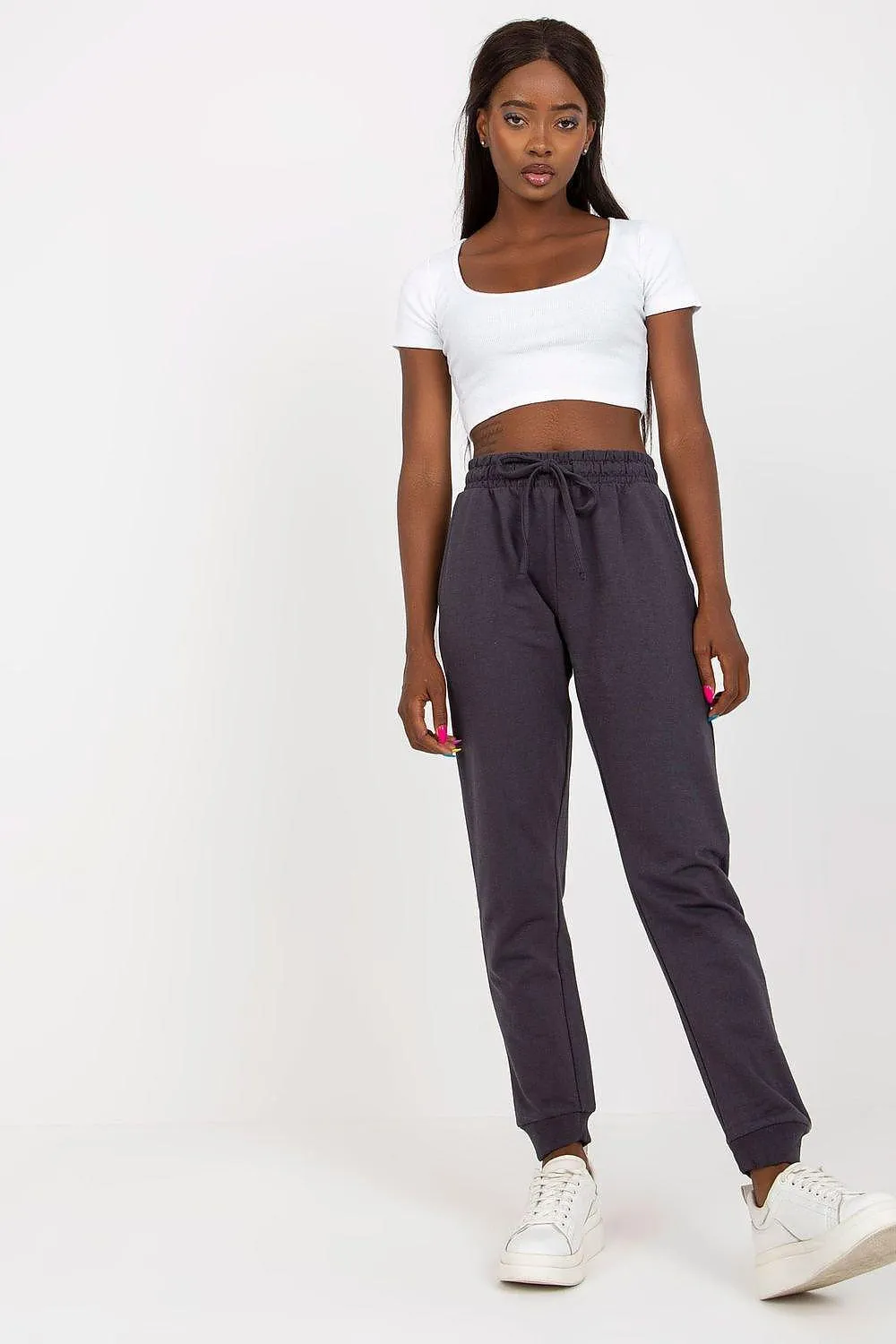 Chic High-Waisted Relaxed Fit Lounge Pants with Pockets and Adjustable Tie