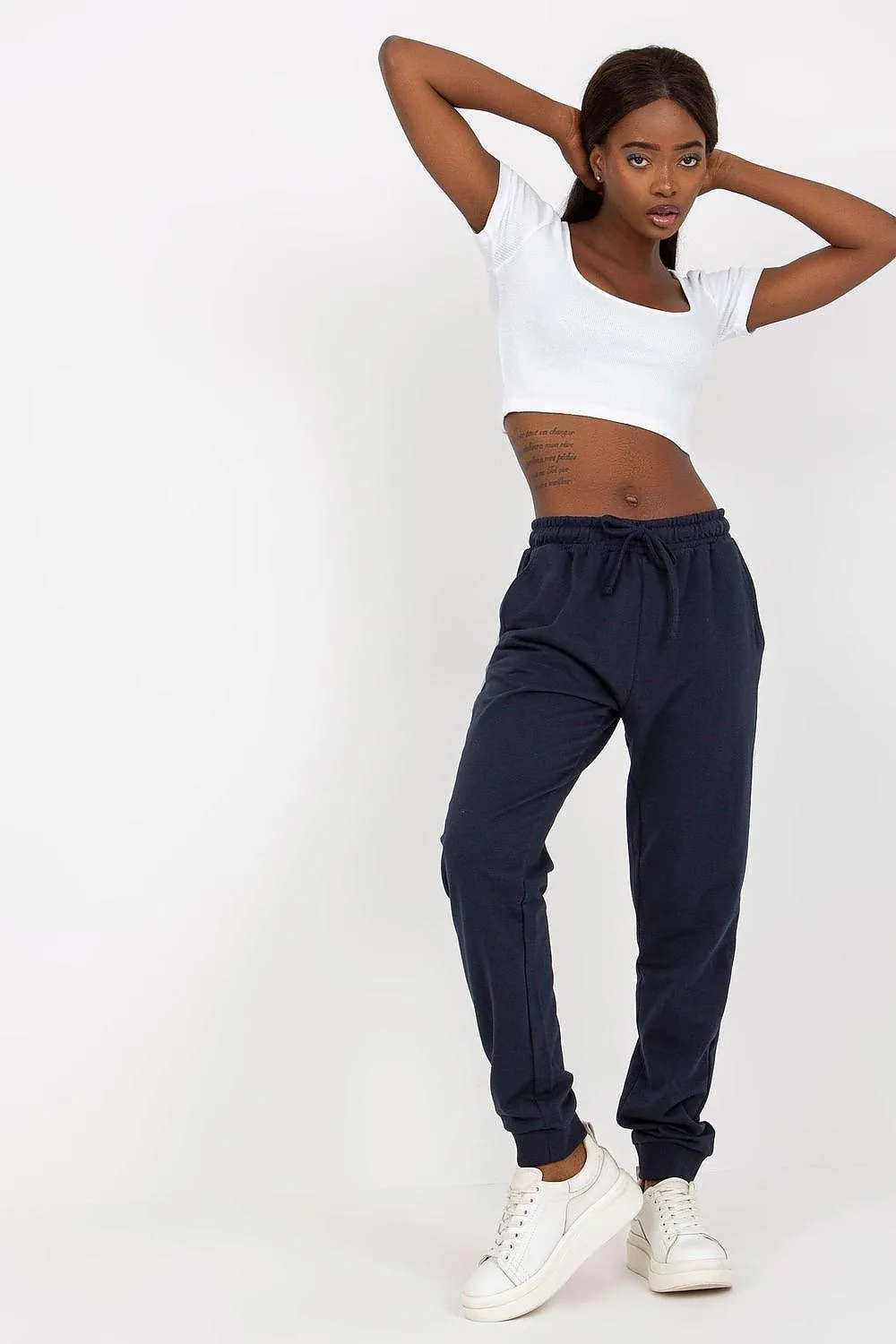 Chic High-Waisted Relaxed Fit Lounge Pants with Pockets and Adjustable Tie