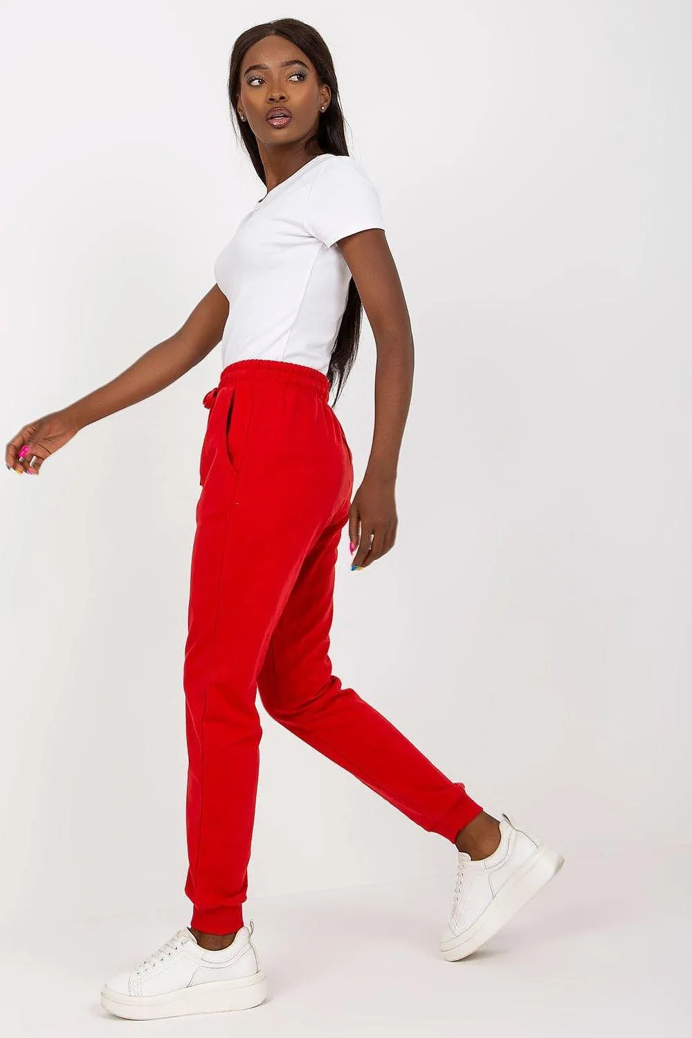 Chic High-Waisted Relaxed Fit Lounge Pants with Pockets and Adjustable Tie