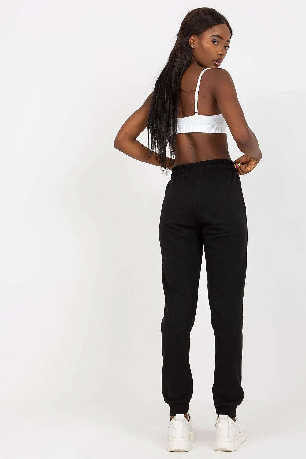 Chic High-Waisted Relaxed Fit Lounge Pants with Pockets and Adjustable Tie