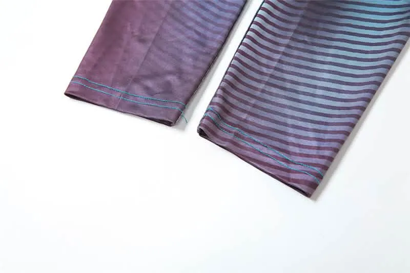 Chic High-Waisted Striped Crop Top for Women - Essential Autumn/Winter Fashion