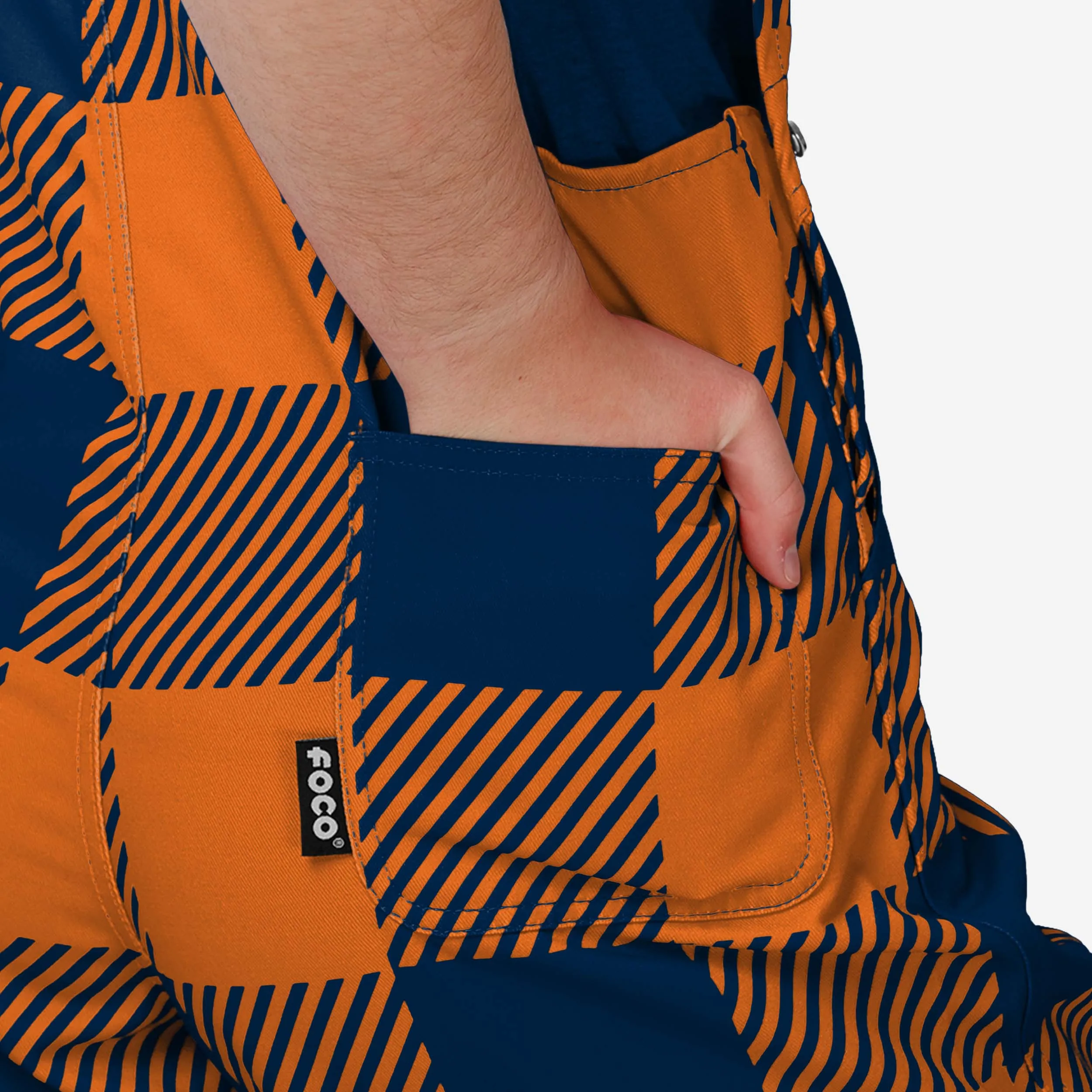 Chicago Bears Youth Plaid Bib Overalls