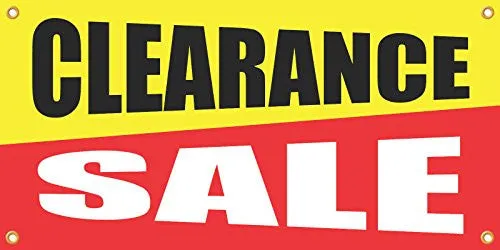 Clearance Sale 2ftx4ft Vinyl Retail Banner Sign