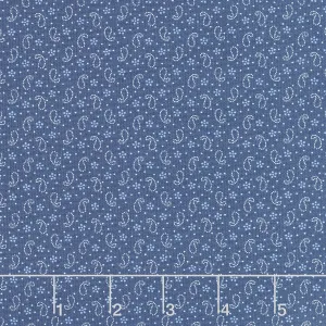 Denim and Daisies - Petite Paisleys Midnight Jeans Yardage