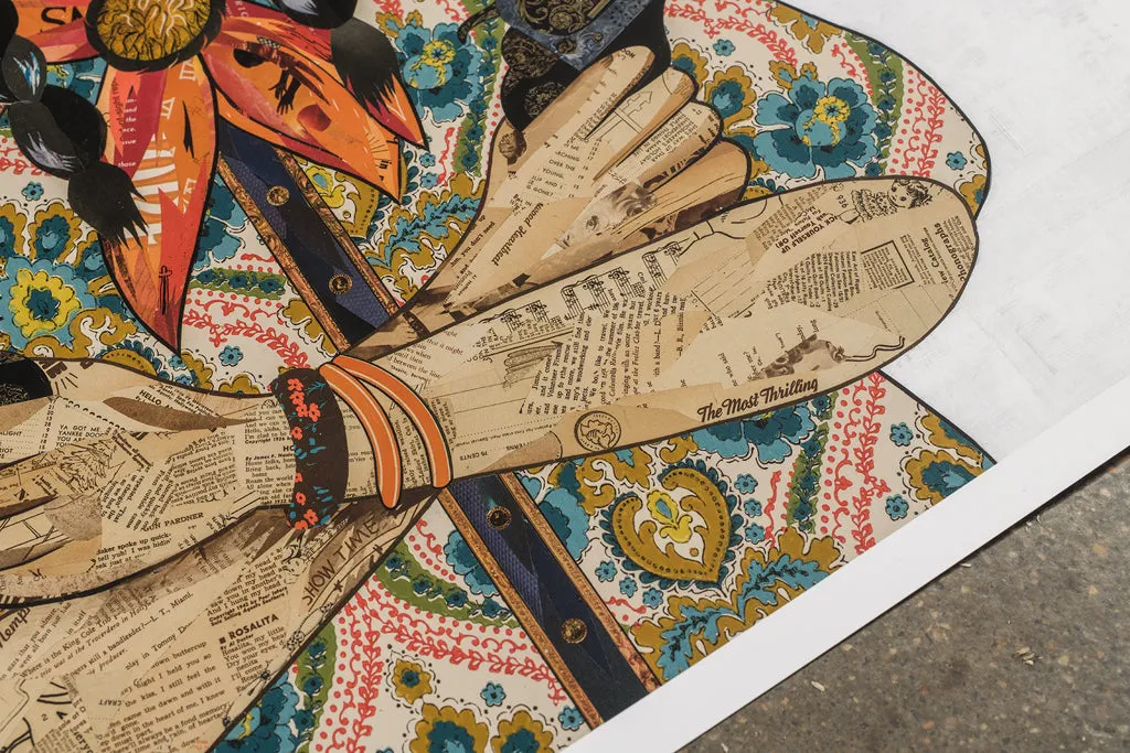 DURANGO ROSE limited edition paper print