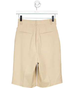 FRANKIE SHOP Beige Tailored Shorts UK XS