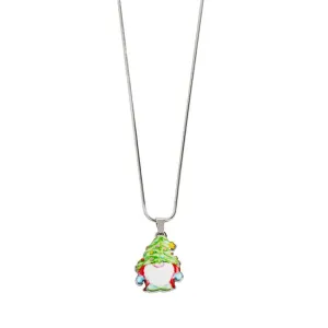 Gnome Necklace - Green Hat - Final Sale