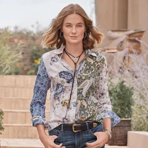 Joyful Patchwork Shirt, Petite