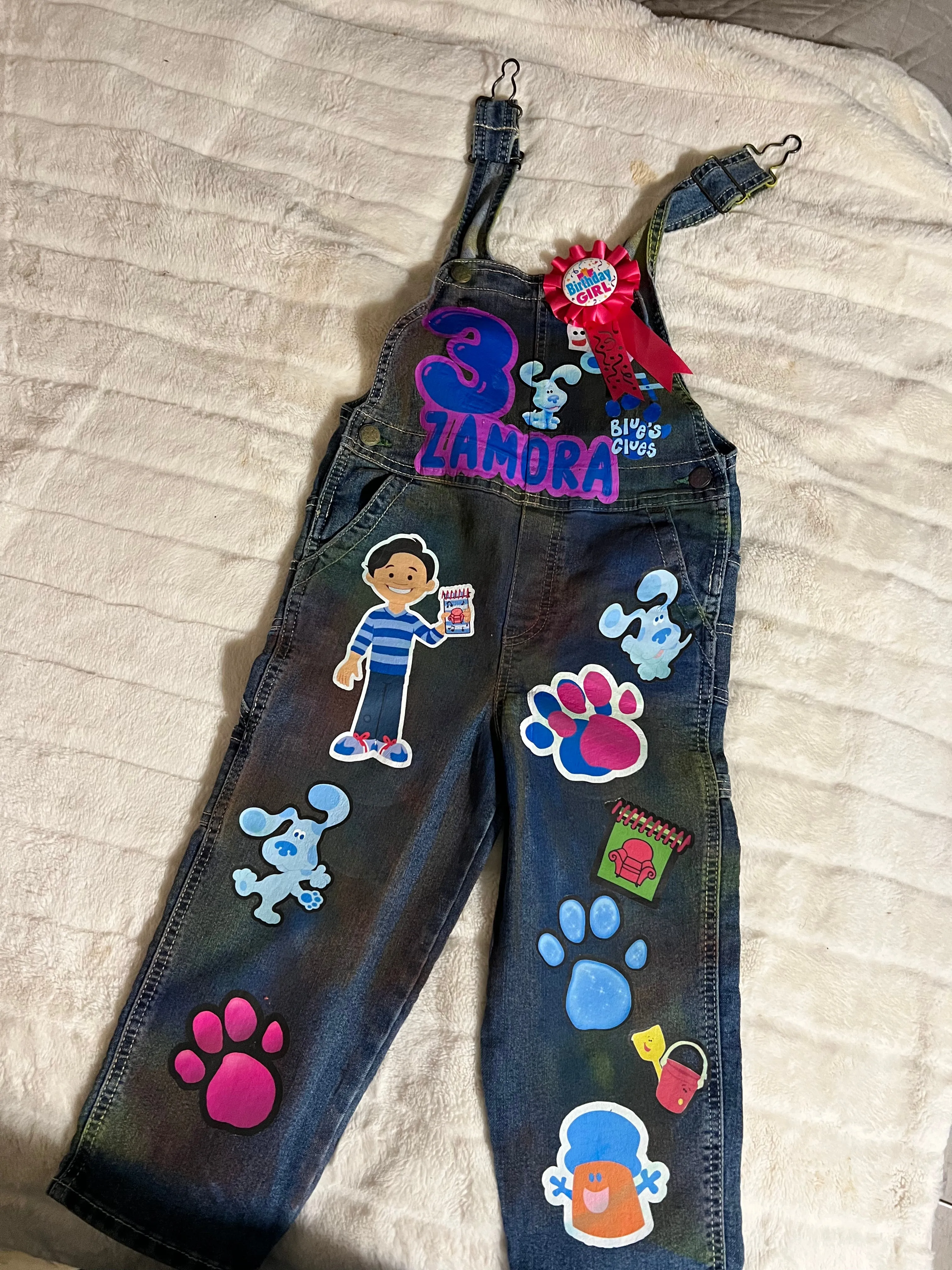 Kids Custom Birthday overalls