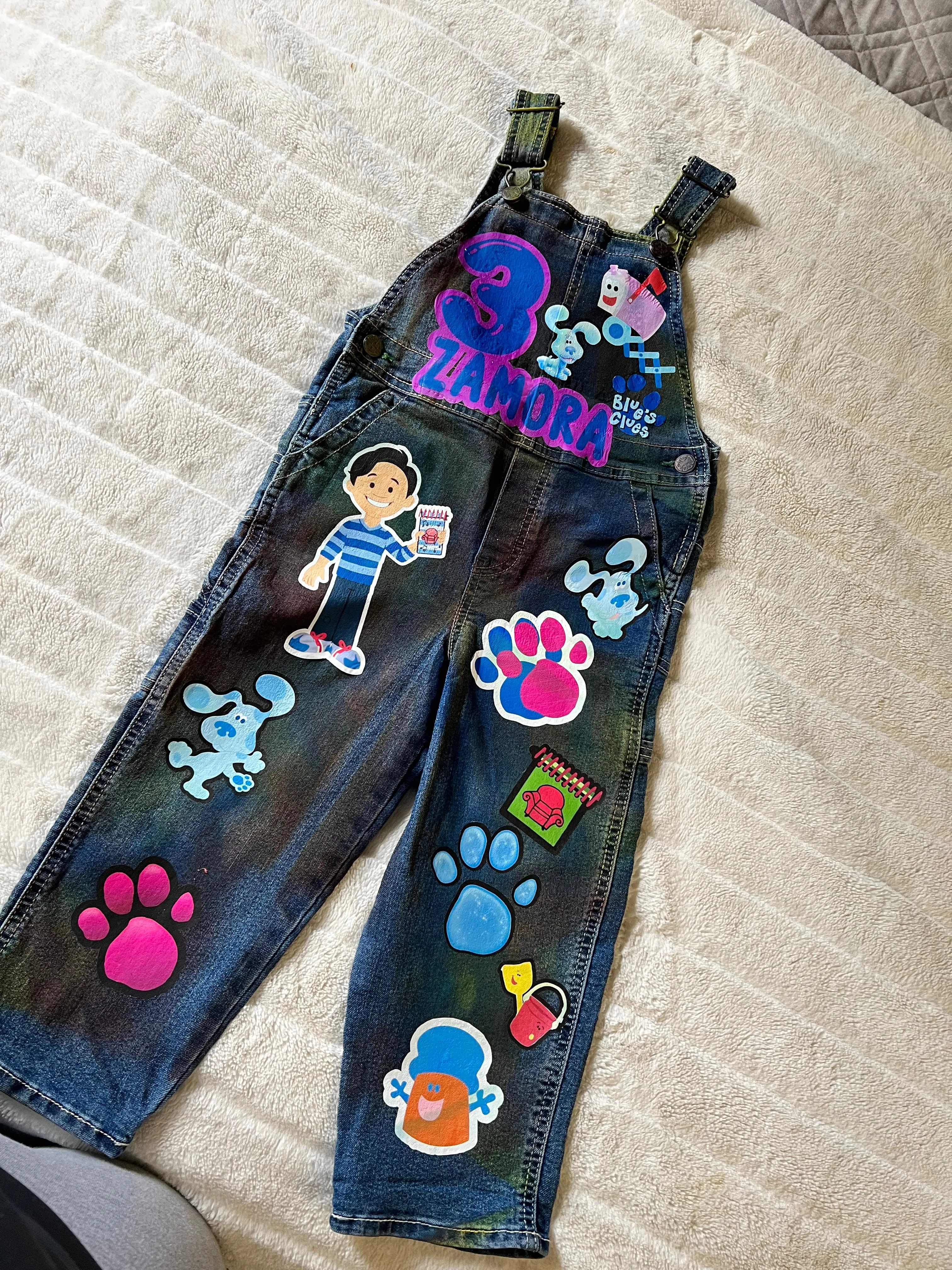 Kids Custom Birthday overalls