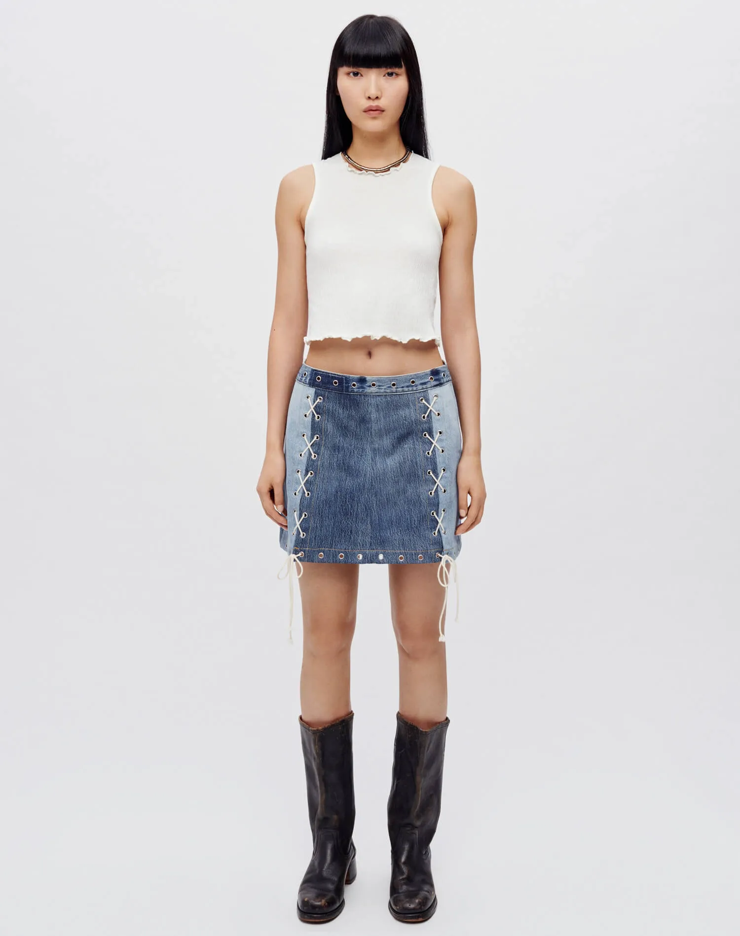 Levi's Denim Laced Mini - Indigo