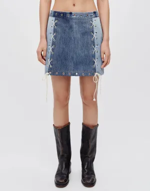 Levi's Denim Laced Mini - Indigo