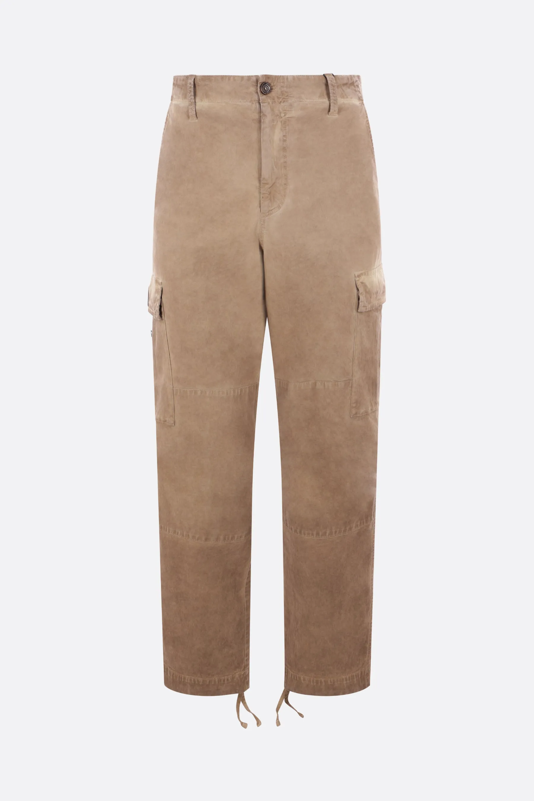 Overdyed Utility Cotton Cargo Trousers