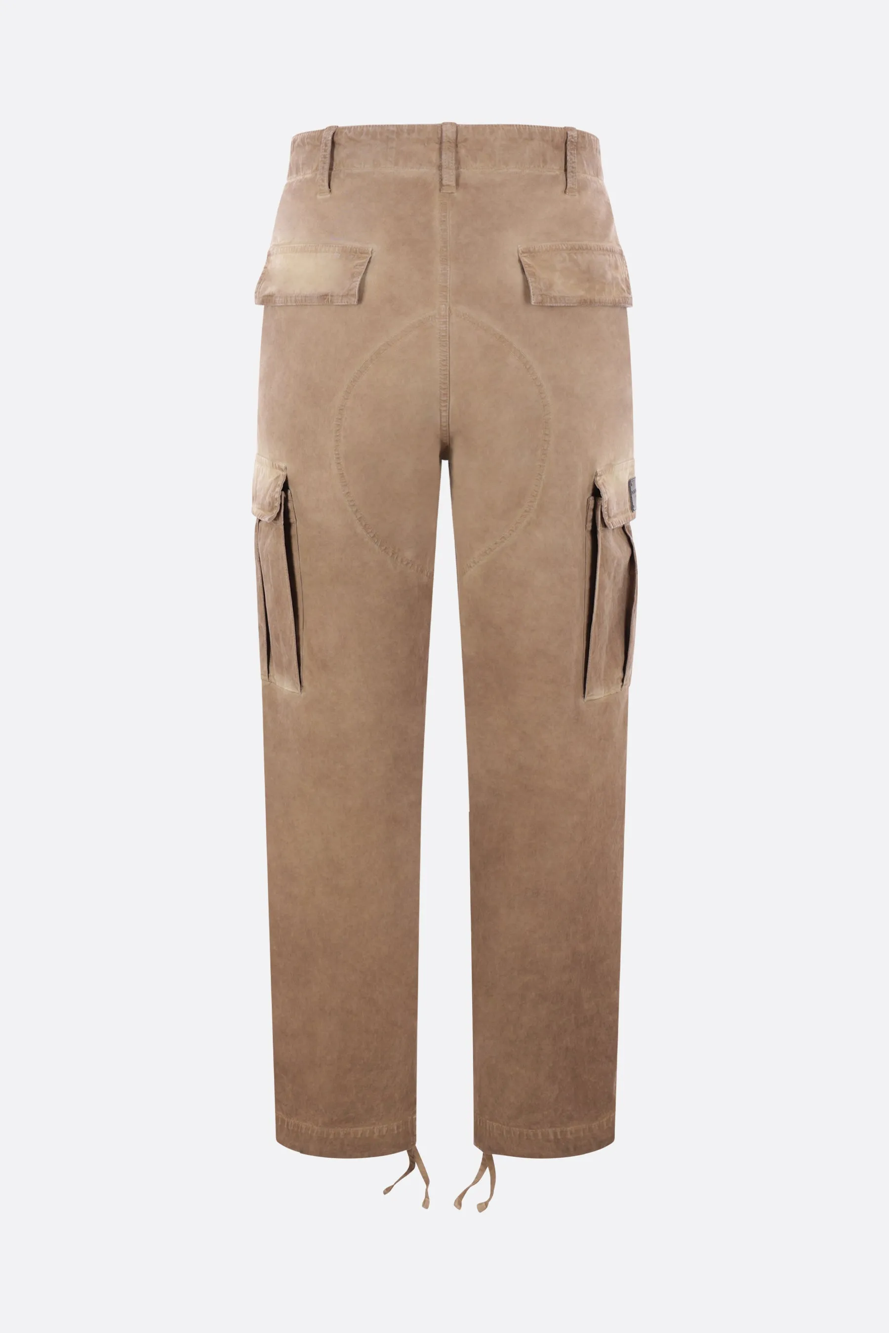 Overdyed Utility Cotton Cargo Trousers