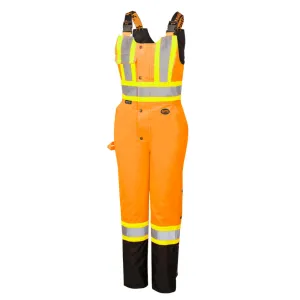 Pioneer Women's Hi-Vis Waterproof Overalls with Adjustable Straps, Reflective Tape for Safety, All-Weather Protection, Durable Workwear | Limited Size