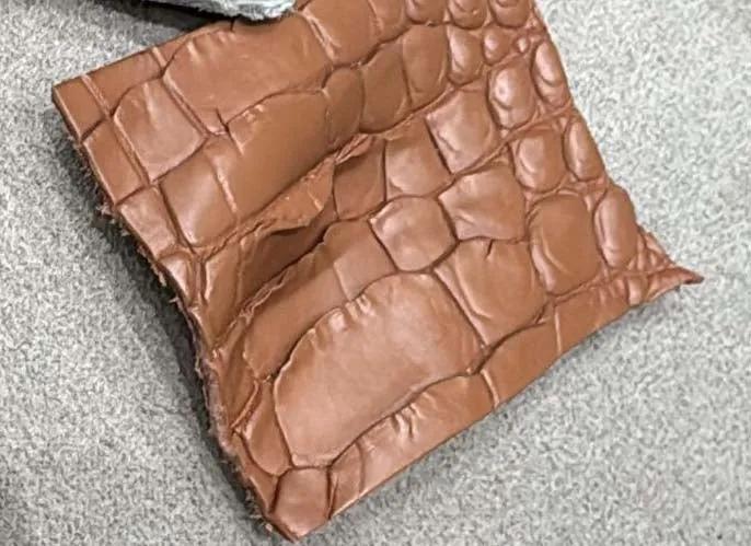 Preorder Suede Crocodile  Leather Blazer  Brown & Grey