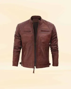 Rider's Rebel Riveted Racer leather jacket