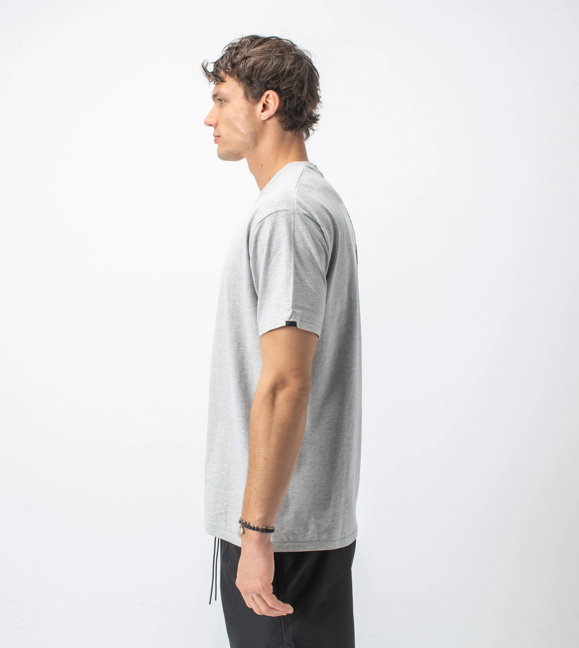 Services Box Tee Silver Marle