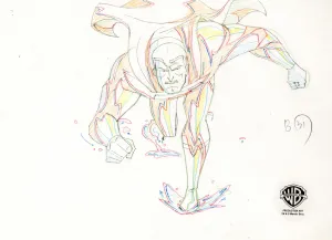 Superman: Doomsday Original Production Drawing: Superman