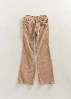 Vintage 1980s White Tab Levi's Corduroy Flare Pants Size Women's 25 / Men's 28